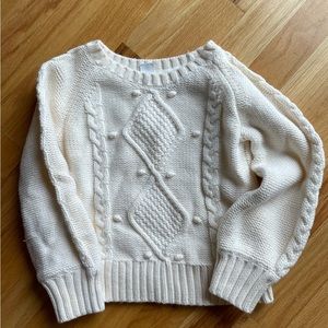 Like new! Cream Baby Gap pullover sweater
